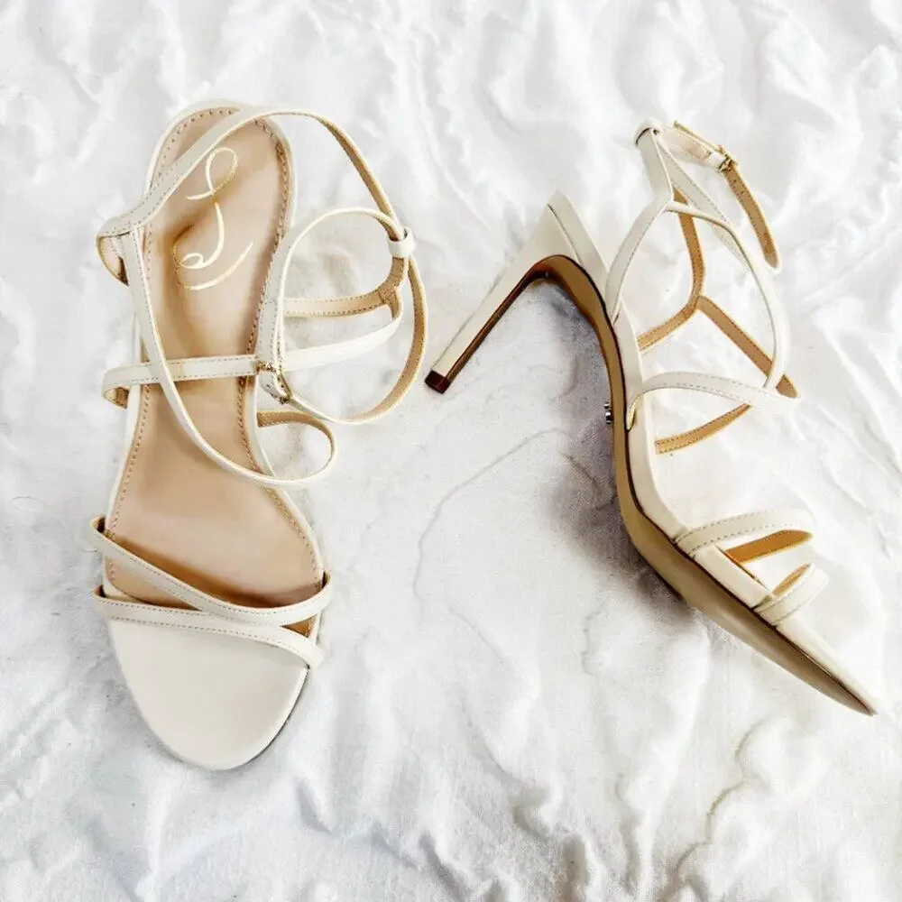 Sam Edelman Delanie Heels Size 10.5 in Ivory